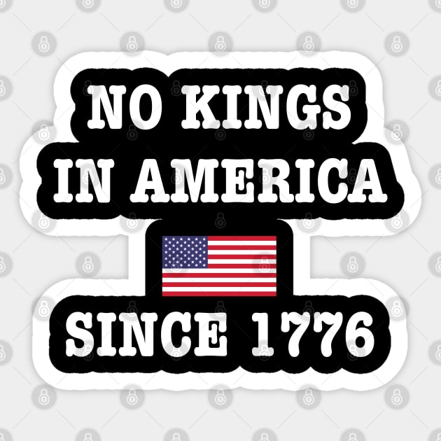 No-Kings Sticker by Creatifly Graphic Tees